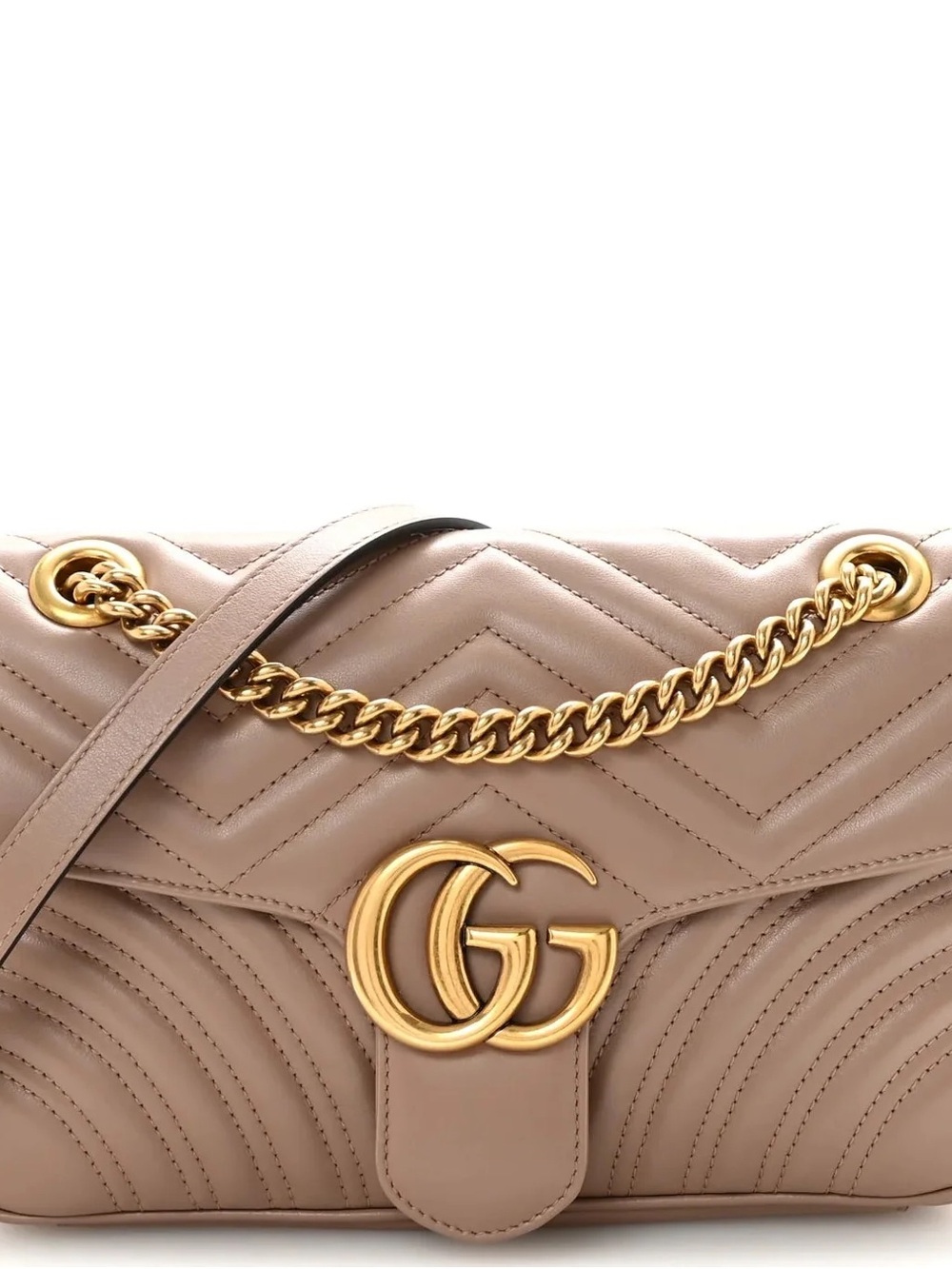 Authentic Gucci GG Marmont Matelassé Medium Shoulder Bag